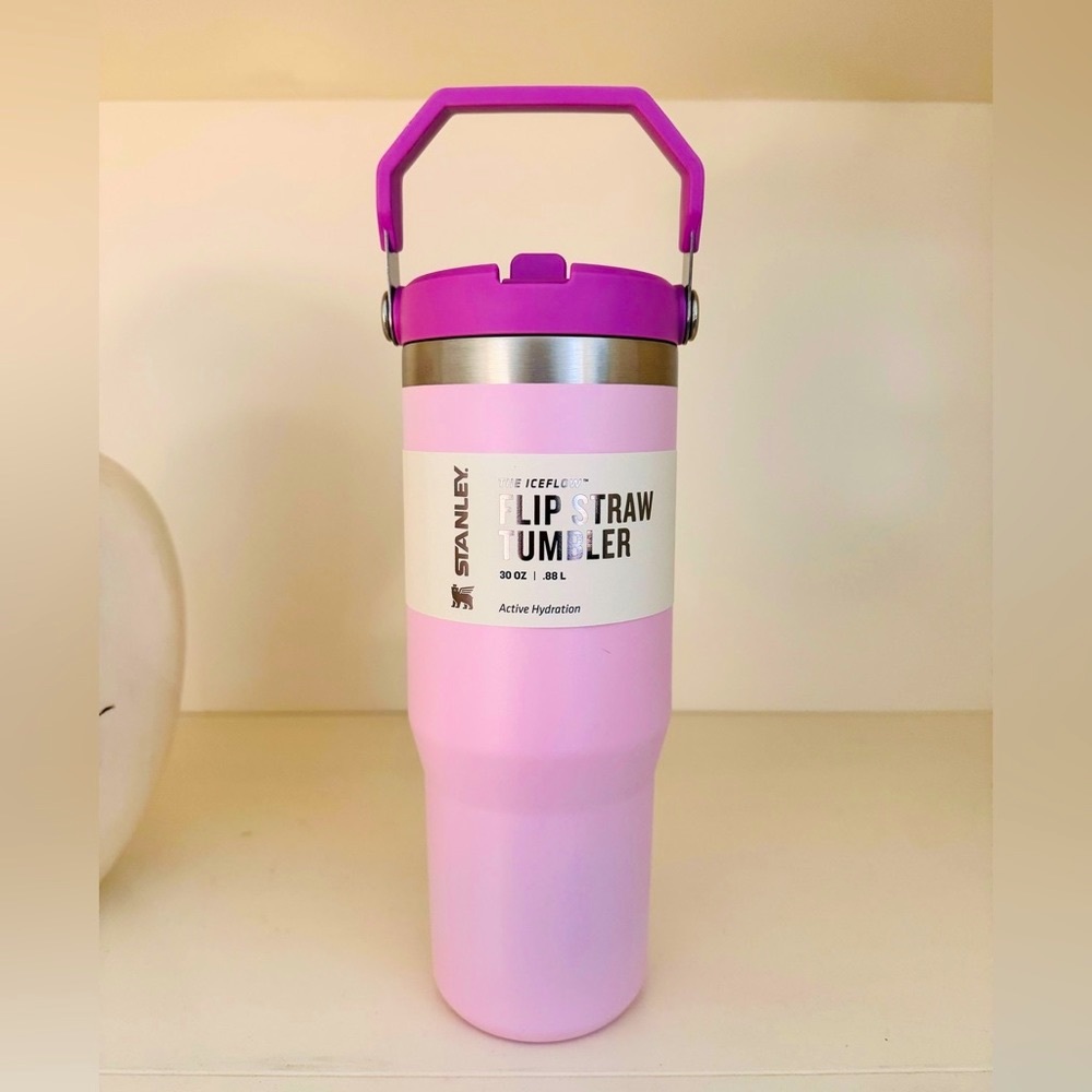 🎉LAST PIECE🎉NWT Stanley‎ Iceflow Flip Straw 30 oz Tumbler Tulle - Picture 4 of 12